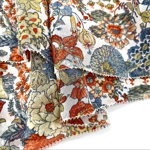 NWT Frye Cream Floral Magdalena Circle Skirt, XS - Picture 11 of 15